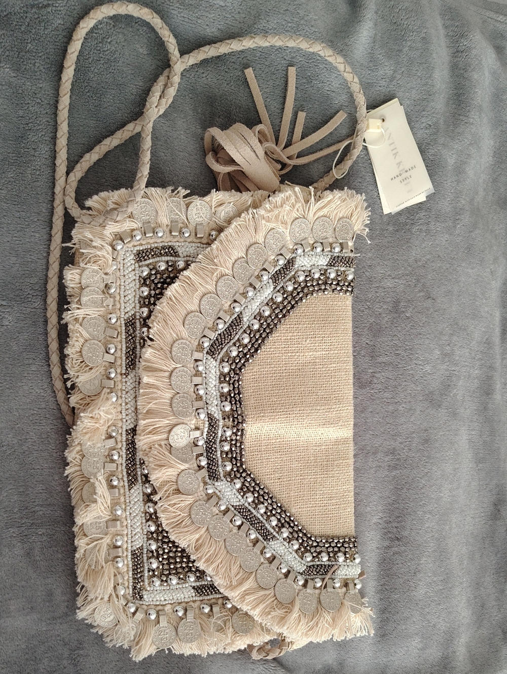 Boho Chic Fetival Shashi Bag Clutch Or Crossbody Bag